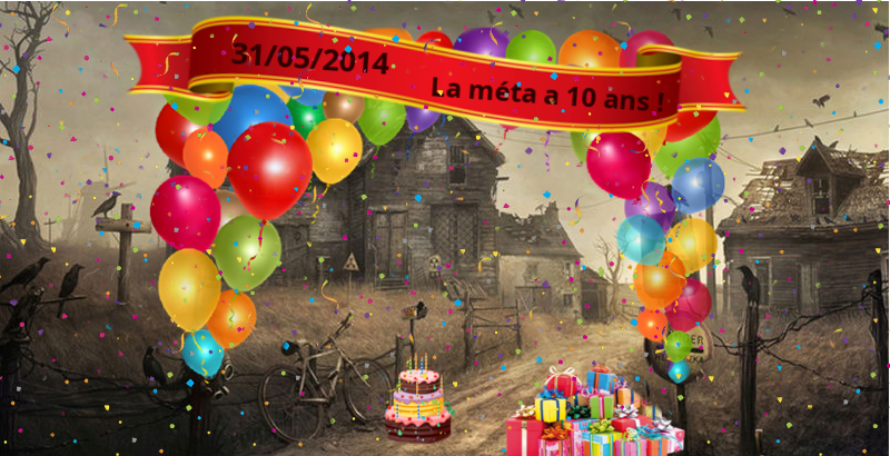 Cabane de la méta décorée pour les 10 ans